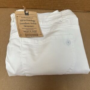 Democracy‎ "Ab"technology NWT White Freedom Ankle Skimmer "Mold & Hold" Size 12